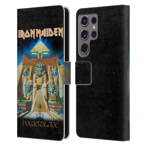 Iron Maiden Album Covers Powerslave Leather Book Wallet Case Cover For Samsung Galaxy S24 Ultra 5G