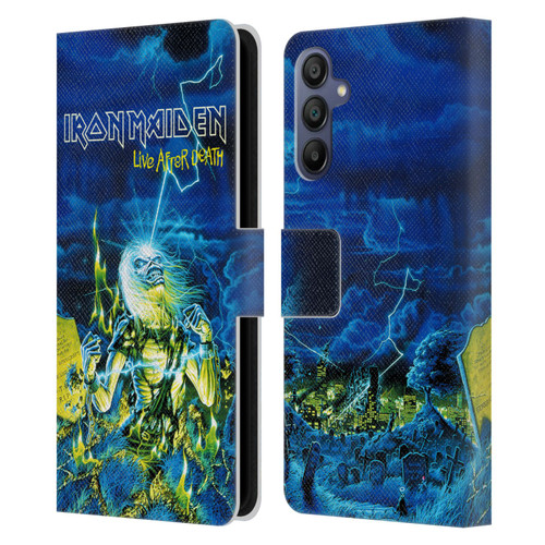 Iron Maiden Tours Live After Death Leather Book Wallet Case Cover For Samsung Galaxy A15