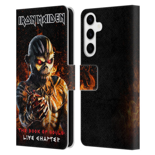 Iron Maiden Tours TBOS Live Chapter Leather Book Wallet Case Cover For Samsung Galaxy S24+ 5G