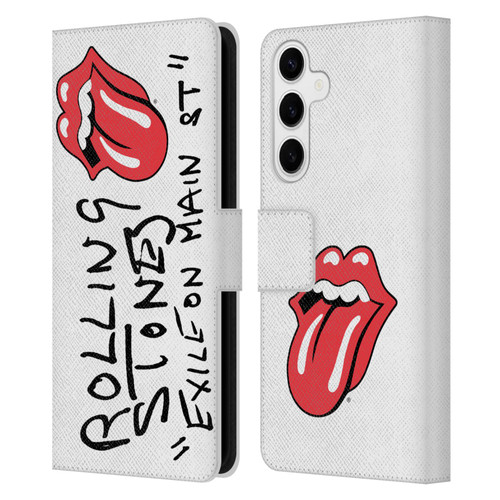 The Rolling Stones Albums Exile On Main St. Leather Book Wallet Case Cover For Samsung Galaxy S24+ 5G