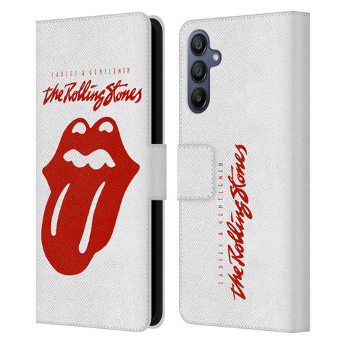 The Rolling Stones Graphics Ladies and Gentlemen Movie Leather Book Wallet Case Cover For Samsung Galaxy A15