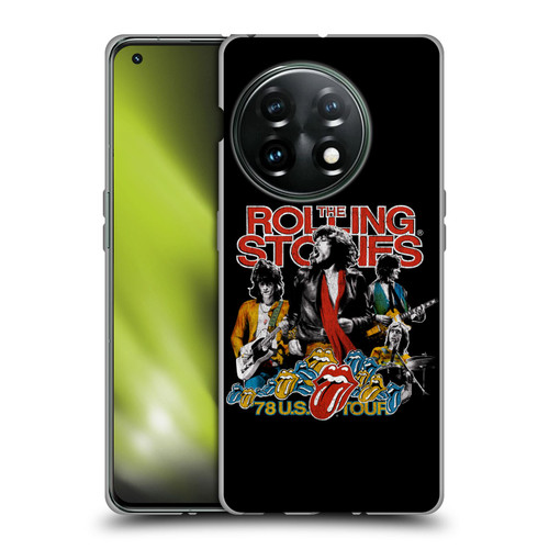 The Rolling Stones Key Art 78 US Tour Vintage Soft Gel Case for OnePlus 11 5G