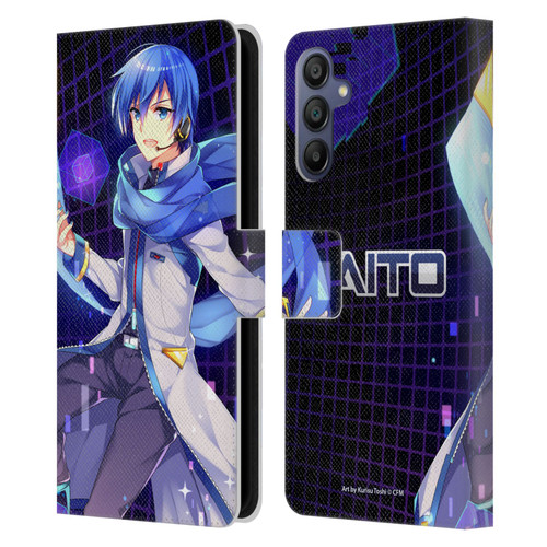 Hatsune Miku Characters Kaito Leather Book Wallet Case Cover For Samsung Galaxy A15