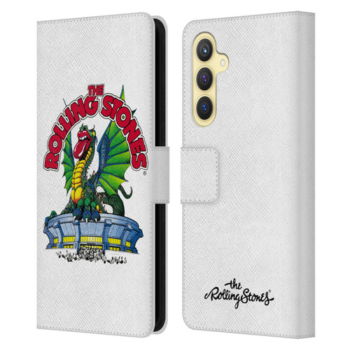 The Rolling Stones Key Art Dragon Leather Book Wallet Case Cover For Samsung Galaxy S23 FE 5G