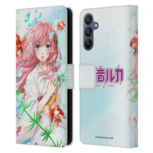 Hatsune Miku Characters Megurine Luka Leather Book Wallet Case Cover For Samsung Galaxy A15