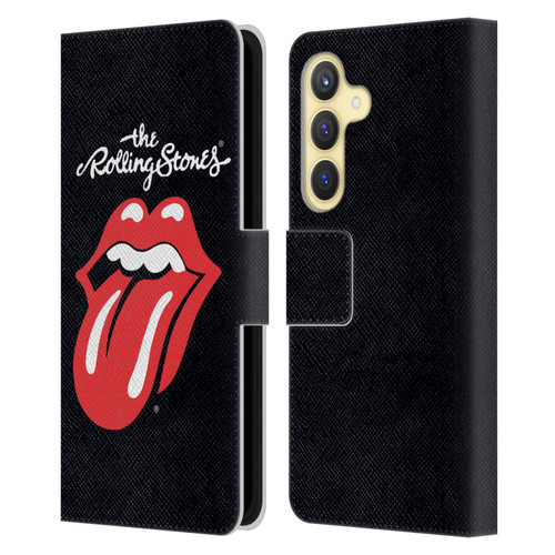 The Rolling Stones Key Art Tongue Classic Leather Book Wallet Case Cover For Samsung Galaxy S24 5G