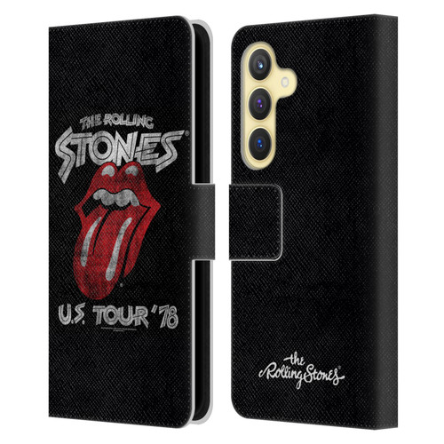 The Rolling Stones Key Art Us Tour 78 Leather Book Wallet Case Cover For Samsung Galaxy S24 5G