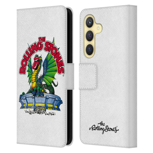 The Rolling Stones Key Art Dragon Leather Book Wallet Case Cover For Samsung Galaxy S24 5G
