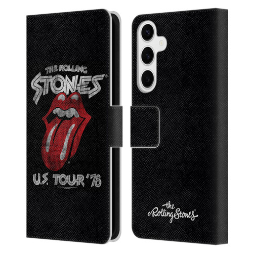 The Rolling Stones Key Art Us Tour 78 Leather Book Wallet Case Cover For Samsung Galaxy S24+ 5G