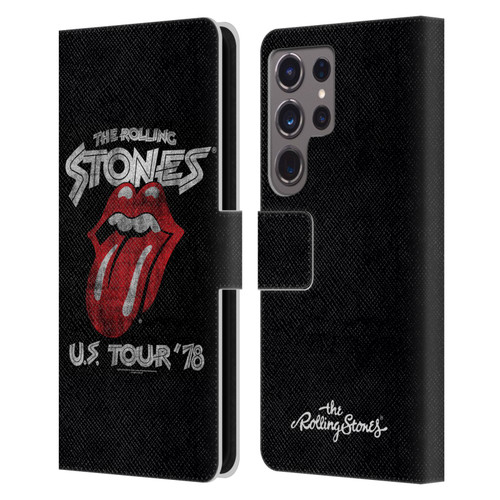 The Rolling Stones Key Art Us Tour 78 Leather Book Wallet Case Cover For Samsung Galaxy S24 Ultra 5G