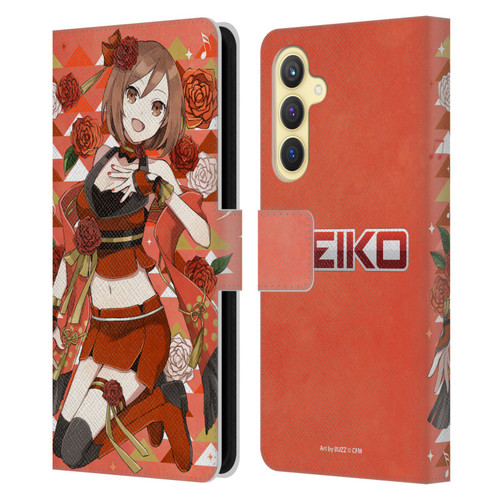 Hatsune Miku Characters Meiko Leather Book Wallet Case Cover For Samsung Galaxy S23 FE 5G