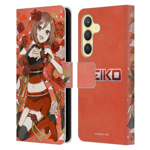 Hatsune Miku Characters Meiko Leather Book Wallet Case Cover For Samsung Galaxy S24 5G