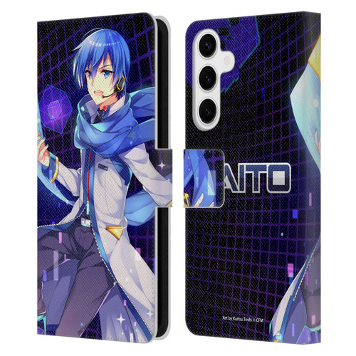 Hatsune Miku Characters Kaito Leather Book Wallet Case Cover For Samsung Galaxy S24+ 5G