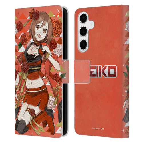 Hatsune Miku Characters Meiko Leather Book Wallet Case Cover For Samsung Galaxy S24+ 5G