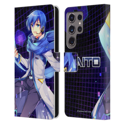 Hatsune Miku Characters Kaito Leather Book Wallet Case Cover For Samsung Galaxy S24 Ultra 5G