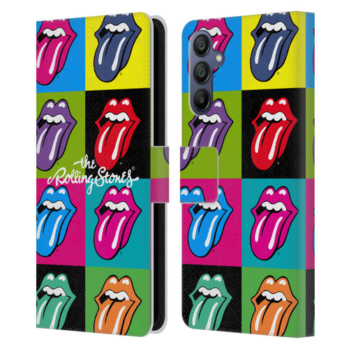 The Rolling Stones Licks Collection Pop Art 1 Leather Book Wallet Case Cover For Samsung Galaxy A15