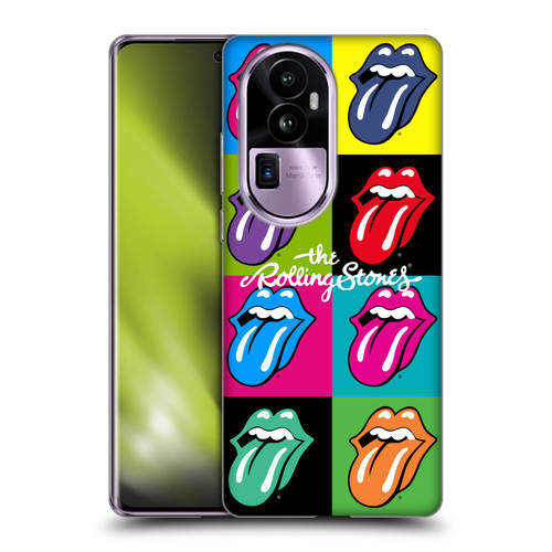 The Rolling Stones Licks Collection Pop Art 1 Soft Gel Case for OPPO Reno10 Pro+