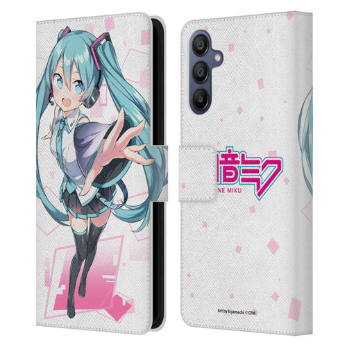 Hatsune Miku Graphics Cute Leather Book Wallet Case Cover For Samsung Galaxy A15