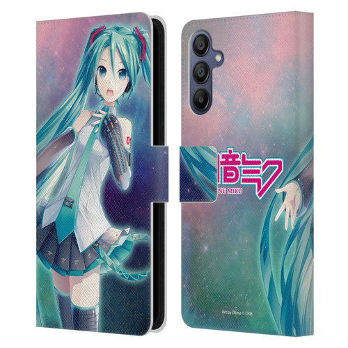 Hatsune Miku Graphics Nebula Leather Book Wallet Case Cover For Samsung Galaxy A15