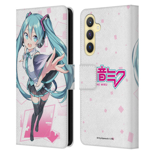 Hatsune Miku Graphics Cute Leather Book Wallet Case Cover For Samsung Galaxy S23 FE 5G