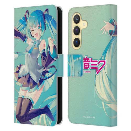 Hatsune Miku Graphics Sing Leather Book Wallet Case Cover For Samsung Galaxy S24 5G