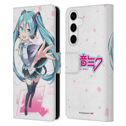 Hatsune Miku Graphics Cute Leather Book Wallet Case Cover For Samsung Galaxy S24+ 5G