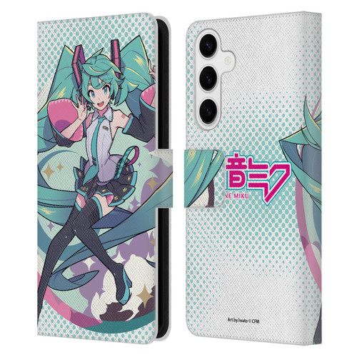 Hatsune Miku Graphics Pastels Leather Book Wallet Case Cover For Samsung Galaxy S24+ 5G