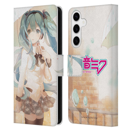 Hatsune Miku Graphics Rain Leather Book Wallet Case Cover For Samsung Galaxy S24+ 5G