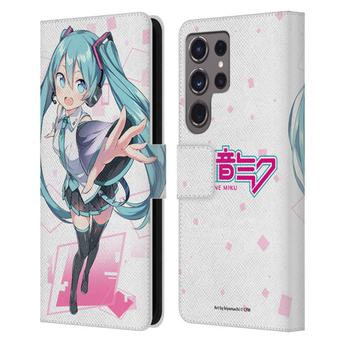 Hatsune Miku Graphics Cute Leather Book Wallet Case Cover For Samsung Galaxy S24 Ultra 5G