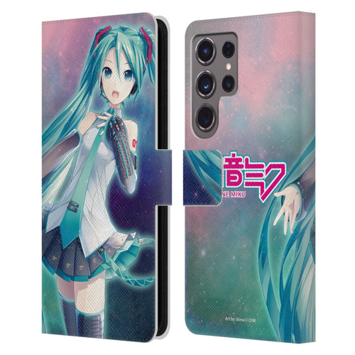 Hatsune Miku Graphics Nebula Leather Book Wallet Case Cover For Samsung Galaxy S24 Ultra 5G