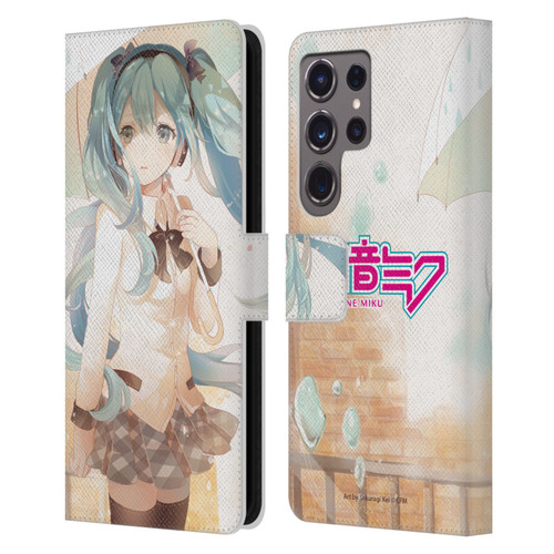 Hatsune Miku Graphics Rain Leather Book Wallet Case Cover For Samsung Galaxy S24 Ultra 5G