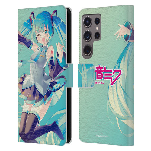 Hatsune Miku Graphics Sing Leather Book Wallet Case Cover For Samsung Galaxy S24 Ultra 5G