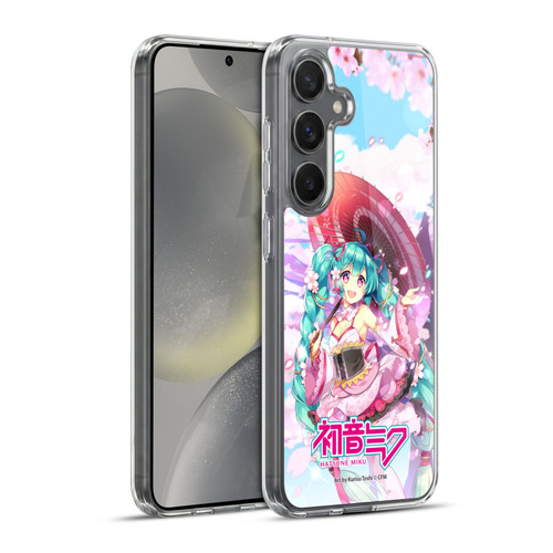 Hatsune Miku Graphics Sakura Soft Gel Case for Samsung Galaxy S24+ 5G & MagSafe