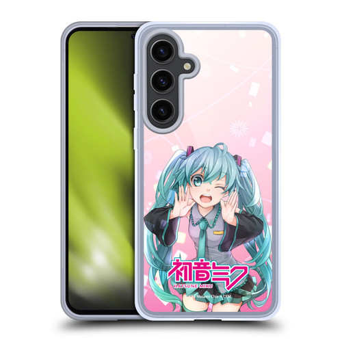 Hatsune Miku Graphics Wink Soft Gel Case for Samsung Galaxy S24+ 5G