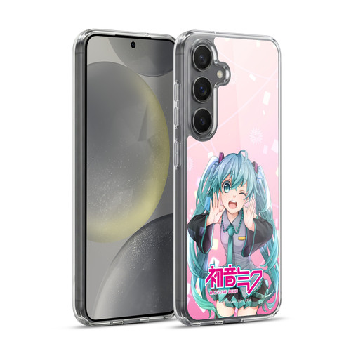 Hatsune Miku Graphics Wink Soft Gel Case for Samsung Galaxy S24+ 5G & MagSafe