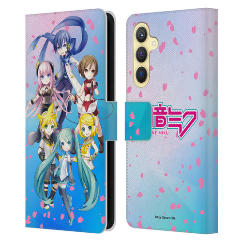 Hatsune Miku Virtual Singers Sakura Leather Book Wallet Case Cover For Samsung Galaxy S23 FE 5G