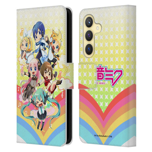 Hatsune Miku Virtual Singers Rainbow Leather Book Wallet Case Cover For Samsung Galaxy S24 5G