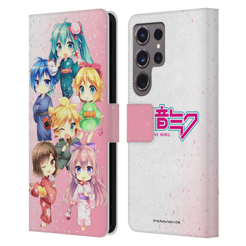 Hatsune Miku Virtual Singers Characters Leather Book Wallet Case Cover For Samsung Galaxy S24 Ultra 5G