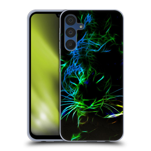Simone Gatterwe Animals Neon Leopard Soft Gel Case for Samsung Galaxy A15