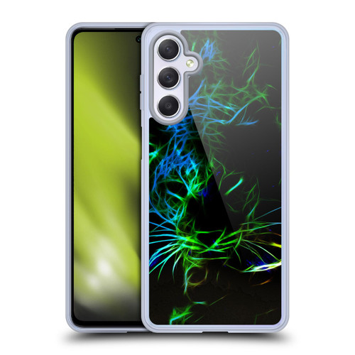Simone Gatterwe Animals Neon Leopard Soft Gel Case for Samsung Galaxy M54 5G