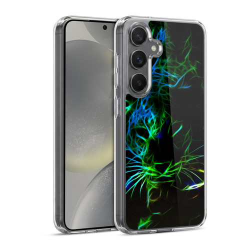Simone Gatterwe Animals Neon Leopard Soft Gel Case for Samsung Galaxy S24 5G
