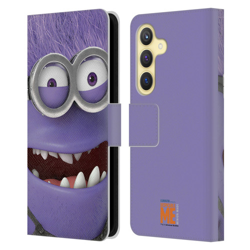 Despicable Me Full Face Minions Evil Leather Book Wallet Case Cover For Samsung Galaxy S24 5G