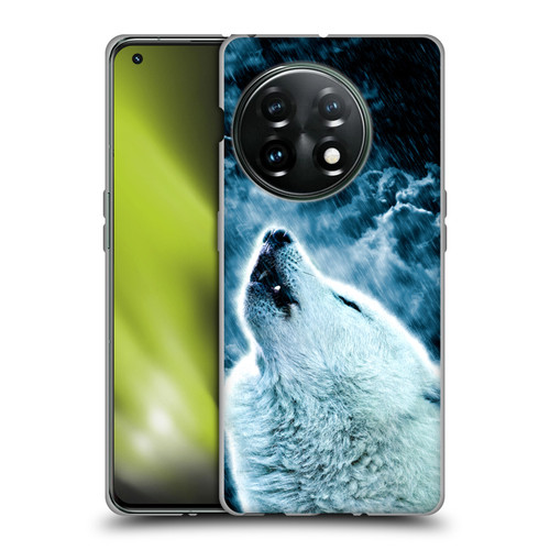 Simone Gatterwe Animals 2 Howling Wolf Soft Gel Case for OnePlus 11 5G