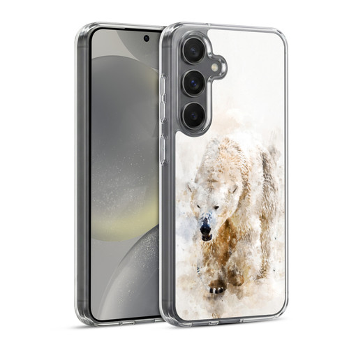 Simone Gatterwe Animals 2 Abstract Polar Bear Soft Gel Case for Samsung Galaxy S24 5G & MagSafe