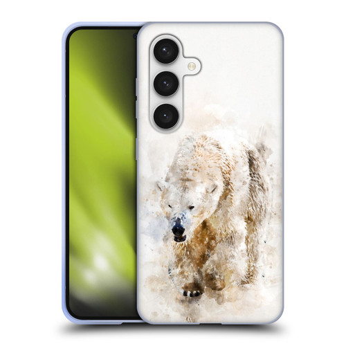 Simone Gatterwe Animals 2 Abstract Polar Bear Soft Gel Case for Samsung Galaxy S24 5G