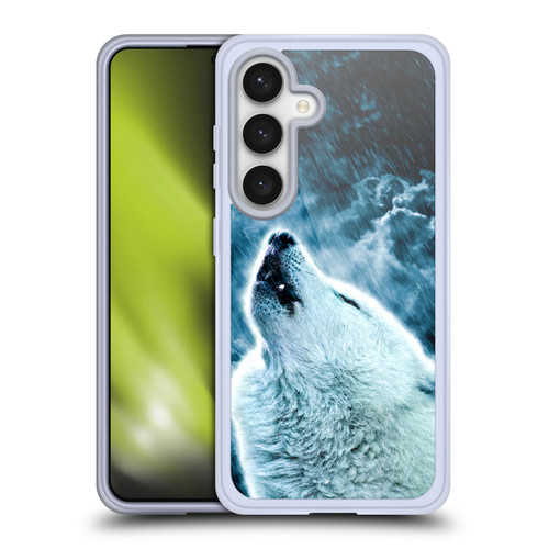 Simone Gatterwe Animals 2 Howling Wolf Soft Gel Case for Samsung Galaxy S24 5G