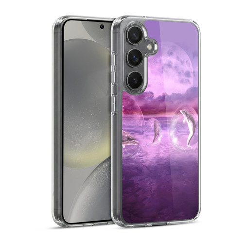 Simone Gatterwe Dolphins Dream Of Dolphins Soft Gel Case for Samsung Galaxy S24 5G & MagSafe