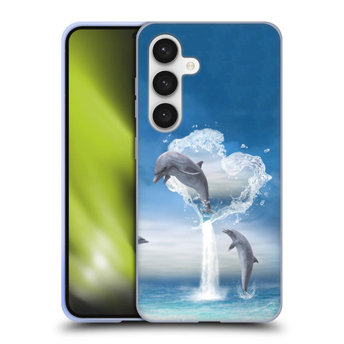 Simone Gatterwe Dolphins Lovers Soft Gel Case for Samsung Galaxy S24 5G