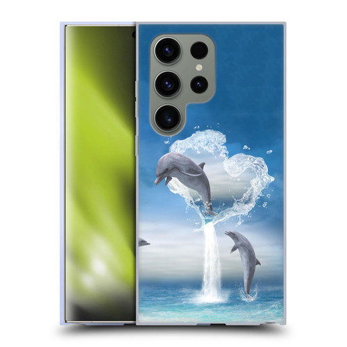 Simone Gatterwe Dolphins Lovers Soft Gel Case for Samsung Galaxy S24 Ultra 5G