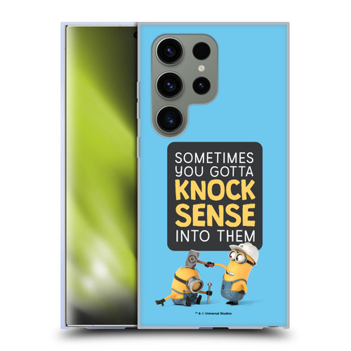 Despicable Me Funny Minions Knock Sense Soft Gel Case for Samsung Galaxy S24 Ultra 5G